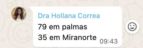Print de depoimento: Hollana Corrêa, faturamento de R$100 mil