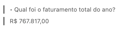 Print de depoimento: Janaine, faturamento anual de 2025