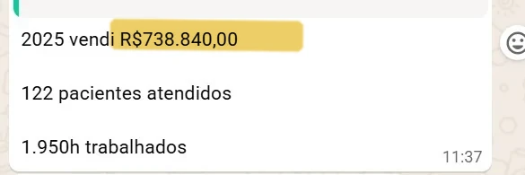 Print de depoimento: Pietro Cerqueira, faturamento de R$500 mil